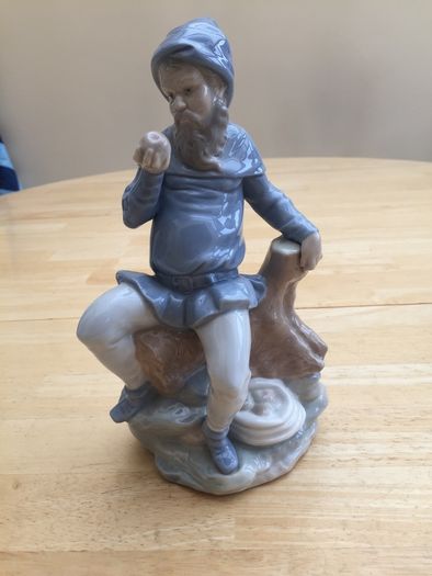 Vintage Large NAO By Lladro Seated Man Figurine