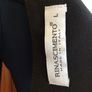 Ladies Navy Blue and Black classic fit and flare  dress made in italy size L Uk 12/14 includes postage Image 6
