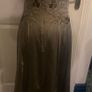 Warehouse grey satin embroidered dress uk 8 Image 4