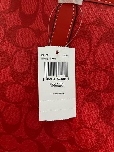 Coach signature city Tote leather NEW FreePost