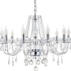 Elegant Crystal Chandelier Light 10 Arms  Crystal Ceiling Pendant Lamp
