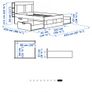 IKEA Brimnes Double Bed Frame with Headboard and Storage Image 4