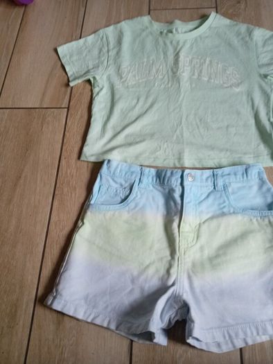 girls T-shirt and short sets aged 6-7 yrs