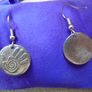 New Pewter Healing Hands Earrings, Pewter jewellery, Image 2