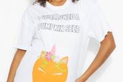 halloween t shirt pumpkin maternity top size m
