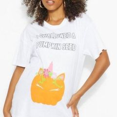 halloween t shirt pumpkin maternity top size m