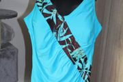 Sonja Blank blue swimsuit size UK24 EU52 Postage included