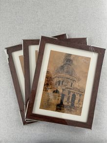 3 Picture Frames with Glass
