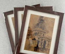 3 Picture Frames with Glass