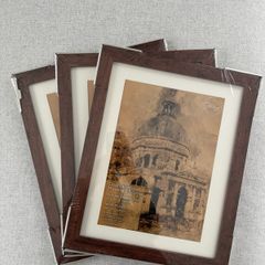 3 Picture Frames with Glass