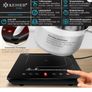 KESSER induction Hob Induction Hob 1 Plate 2100W Portable 28cm + 3x Microfibre Cloth + 1x Recipe Book Image 2
