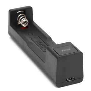 1 Slot 18650 Battery Charger LED Smart Quick Charging USB Rechargeable Lithium Battery Charger Dock Station Cradle