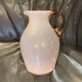 Vintage Pink Art Glass Opaline Pitcher Image 3
