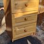 Set of 2 Wooden Finish Chest of Drawers Image 5