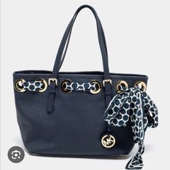 Michael Kors Navy Blue Tote Bag