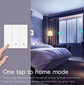 MOES ZigBee Wireless Smart Wall Light Switch, 3 Gang