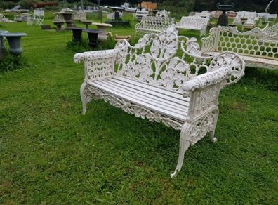 Bench Cast iron with dog face arm rests H25