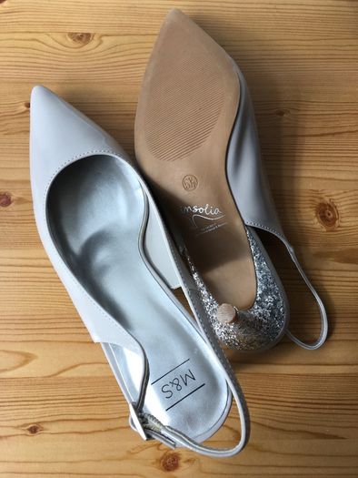 M&S heeled sandals, 5.5, new