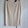 F&F Cream Lace Pencil Skirt UK 14 | Knee Length | New With Tags Image 2