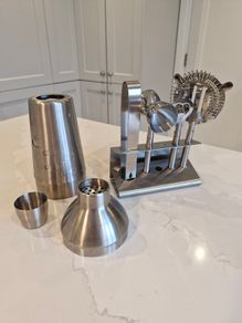 Stainless steel cocktail bartending set