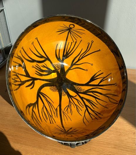 John ffrench Arklow Studio Pottery 1963 large bowl dish Jff