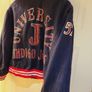 80's University Indigo Joes Navy Wool Varsity Jacket Rare Image 7