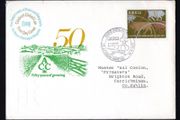 1977 Ireland Golden Jubilees: Agricultural Corporation Commemorative Stamp Illustrated P&amp;T First Day Cover (FDC)