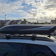 Skoda roof box and bars!
