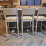 Grey wooden bar stools E50 each Image 2