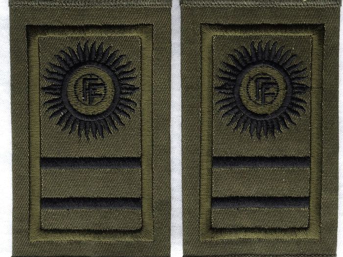 Pair Irish Army Defence Forces Battalion Sergeant Major Rank Sliders ...