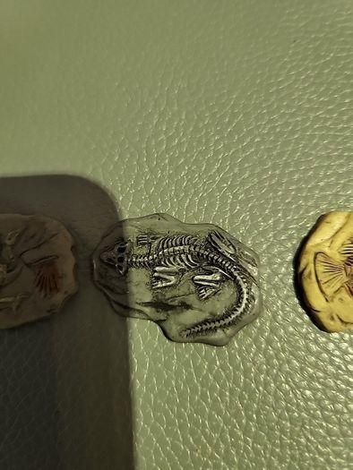 Set of 5 resin fossils