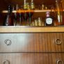 Mid century cabinet bar / linen vintage retro Image 5