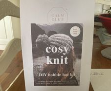 Cosy knit diy bobble hat