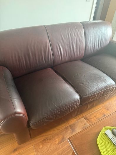 2 leather sofas