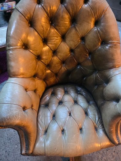 antique chesterfield director chair