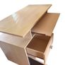 Modern Compact Desk with Drawers & Shelves Image 3