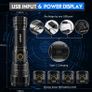 LED Super Bright, Rechargeable LED Torch 10000 Lumens XHP70.2, IP67 Waterproof Tactical Flashlight, Powerful Torch for Camping Hiking Emergency Gift with 6000mah Battery (FREE POSTAGE) Image 3