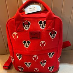 Disney Loungefly Canvas Backpack Mickey and Minnie Mouse new