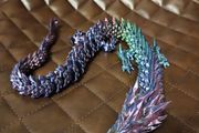 Large 3D Printed Articulated Crystal Dragon Toy