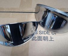 Classic VW Beetle Chrome Headlamp Eyebrows / Peak Eyelids