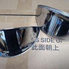 Classic VW Beetle Chrome Headlamp Eyebrows / Peak Eyelids