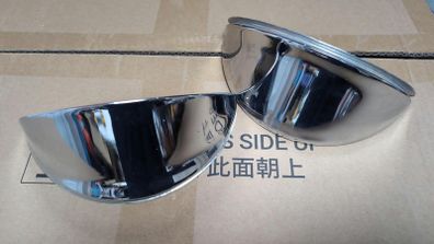 Classic VW Beetle Chrome Headlamp Eyebrows / Peak Eyelids