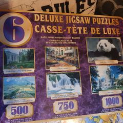 Jigsaws x 6 in tin new