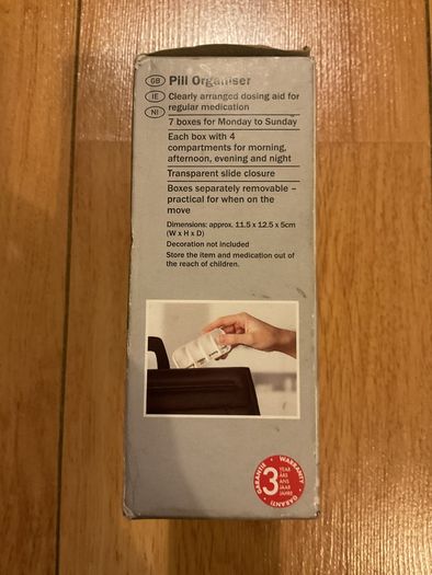 Pill Organiser Brand New in sealed box