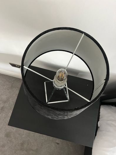 Black table lamps x2