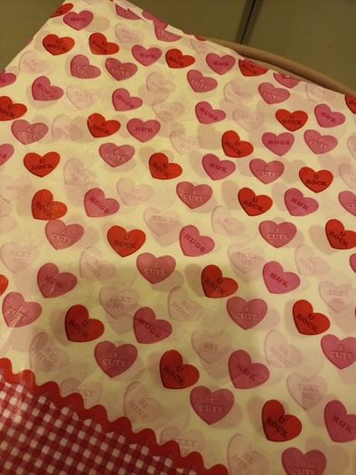 Valentines tablecloth