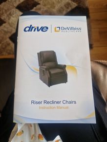 Electric recliner black chair