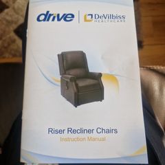 Electric recliner black chair