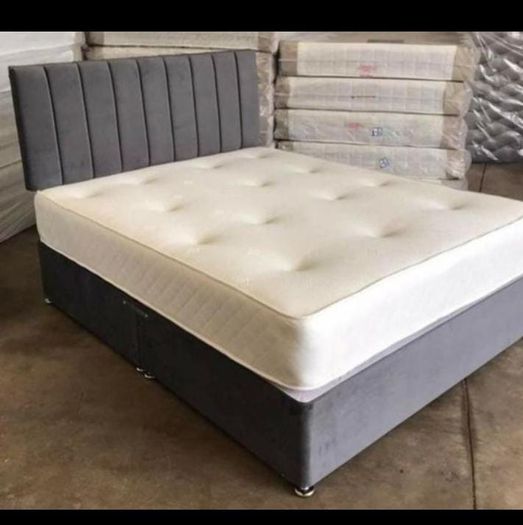 New Stylish single ,Double 4ft, 4ft6, King 5ft And 6ft Superking Sizes Divan Beds Instock. Drawers And Optional Tufted Mattresses Available. Free Delivery