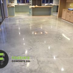 Polished concrete flooring